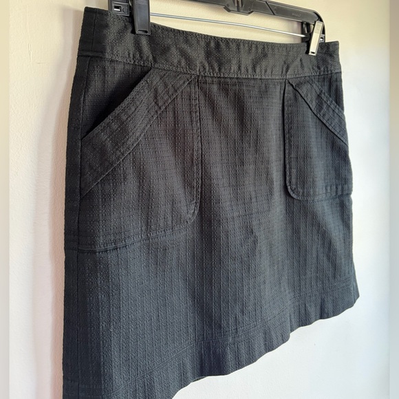 Banana Republic Black Cotton Mini Skirt with Pockets Size 8 - Picture 4 of 6